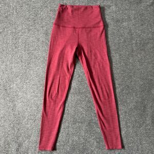 Beyond Yoga ribbed Leggings Red Women’s Size XS Gym Workout 23” inseam